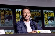 Hugh Jackman speaks onstage during Marvel Studios: The Ultimate Deadpool & Wolverine Celebration of Life in Hall H at SDCC in San Diego, California on July 25, 2024 | Image via: Getty